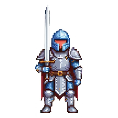 fantasy warrior character sticker