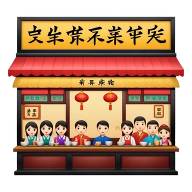 Chinese restaurant. sticker