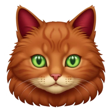 бордовый кот sticker