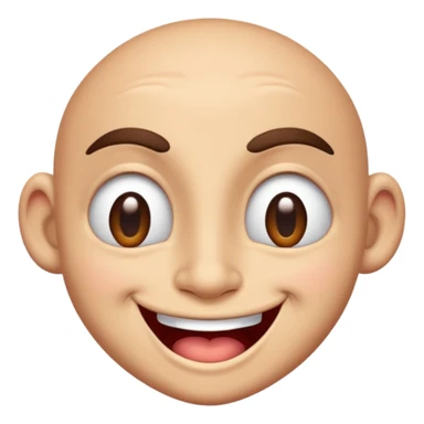 Boomganza character, winking face sticker