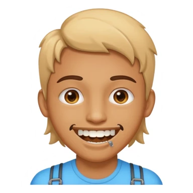 Ahora con alambres en los dientes  sticker