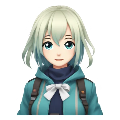 hololive Vtuber girl Minato Aqua sticker