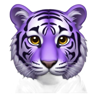 Purple tiger sticker