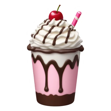pink milkshake sticker