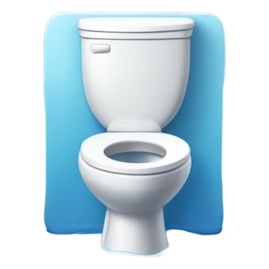 Popping on toilet sticker