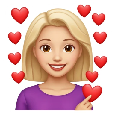 loutre amoureuse avec des cœurs sticker