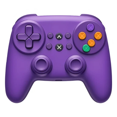 purple gaming controller sticker