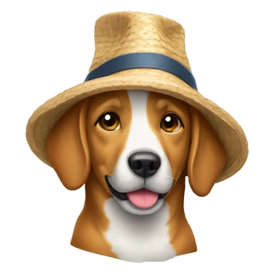 Ein Hund mit ein Hut  sticker