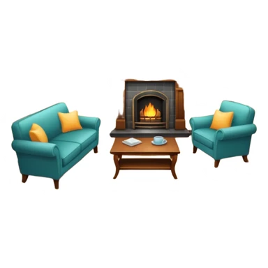 un pepartamento amuebaldo y hogareño sticker