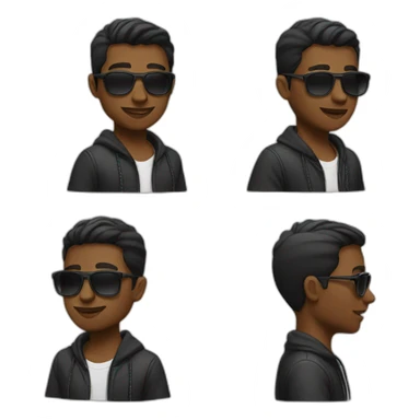 Rich cool boy sticker