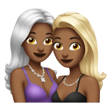 2 girls at their bachelorette party sticker