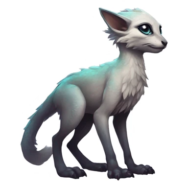  Cute Edgy Realistic Rare Fantasy eldritch Slim Vernid-Trico-Melprin-species by LiLaiRa, by Falvie, full body sticker