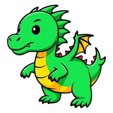 Fierce dragon sticker