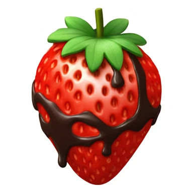 chocolate covered strawberry sticker
