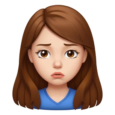 girl pouting sticker