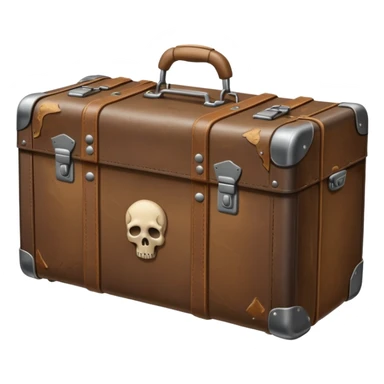 Suitcase with a human bodies inside  sticker