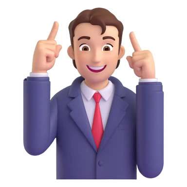 playful illustration of a person with a finger gun to their head and a big smile sticker