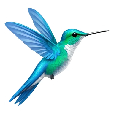 hummingbird Bird BLUE sticker