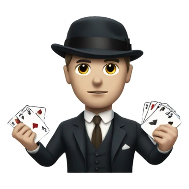 Tommy Shelby play poker sticker