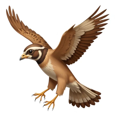 The lark flies sticker