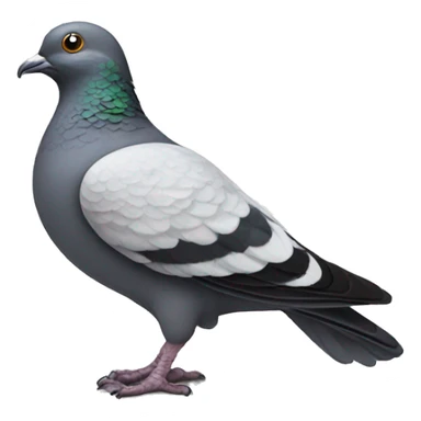Pigeon with buff body sticker