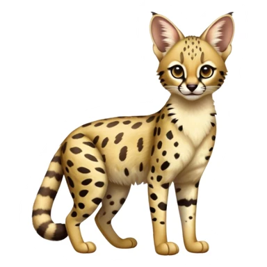 Serval-Genet-Ocelot-hybrid, full body sticker