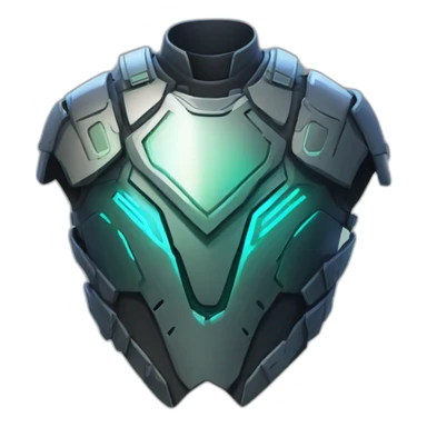 futuristic Phantom Infiltration armored breastplate colored spectral sticker