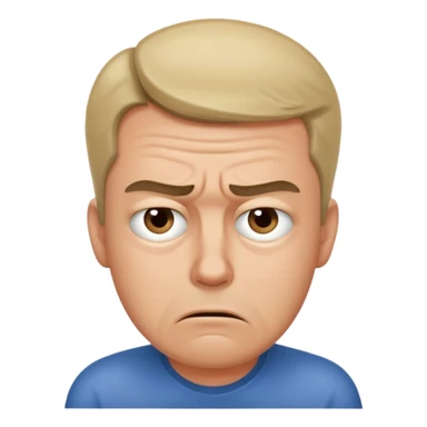 Overwhelmed man sticker