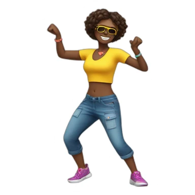Bailando Zumba sticker