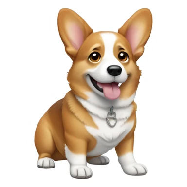 Corgi wearing jorts  sticker