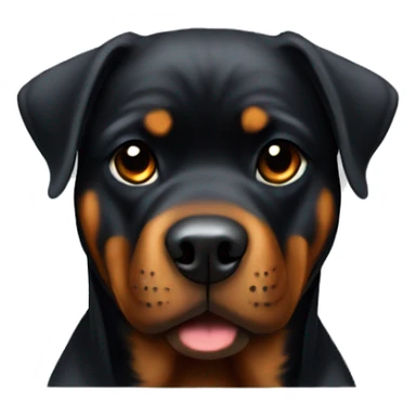 A ghetto Rottweiler  sticker