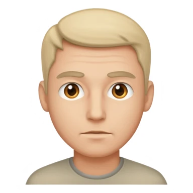 make him facing directly forward sticker