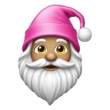 Pink gnome with a Santa hat sticker