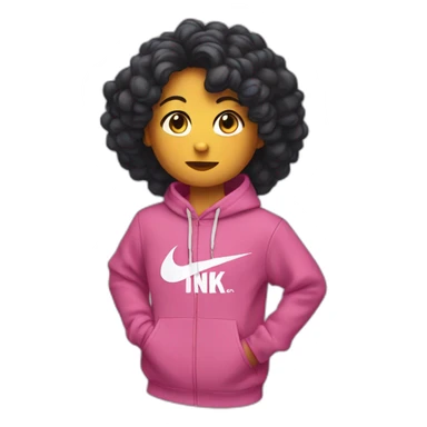 Sukuna in a nike hoodie sticker