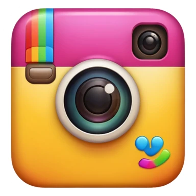 instagram logo emoji text sticker