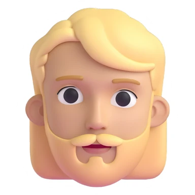 young man with blonde hair and minimal facial hair sticker