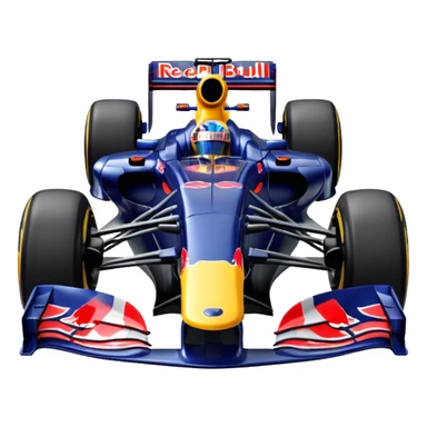 a 2010 Red Bull Formula 1 car sticker