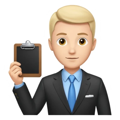 Avatar that make audit and explanations for business sticker