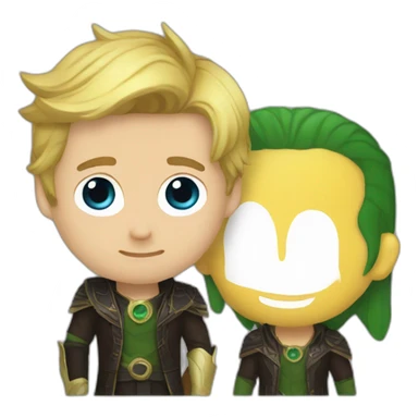 ryan gosling x loki sticker