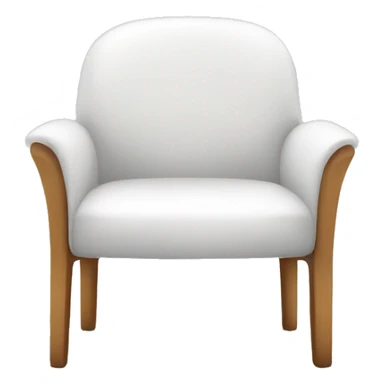 White modern chair sticker