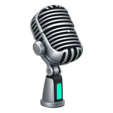 Podcast microphone sticker
