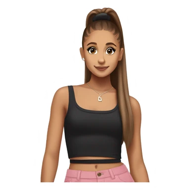 Ariana grande in a crop top sticker