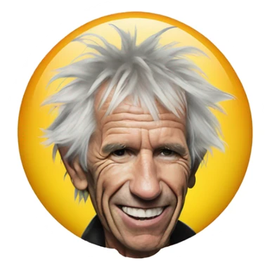 Keith richards smiley sticker