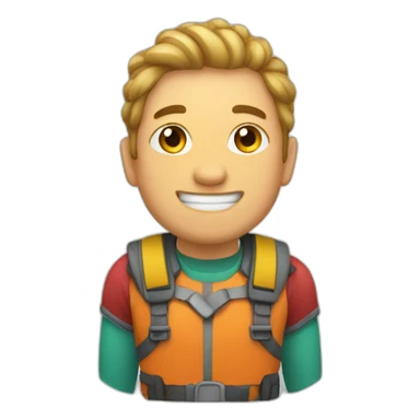 A colorful flashcard sticker