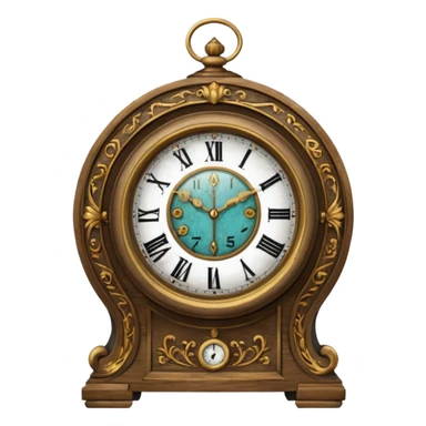 Whispering Clock old and creepy looking  sticker