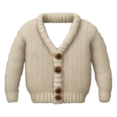 cozy knitted sweater sticker