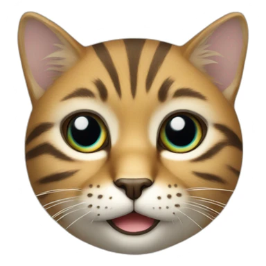 Chat animal avec couronne sticker