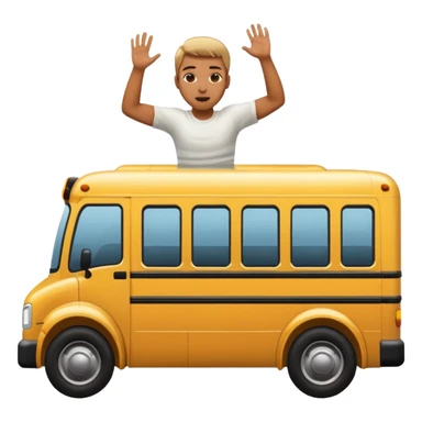 Throwing someone into a bus sticker