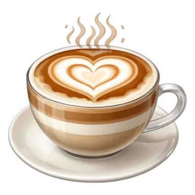 Cappuccino avec cœur  sticker