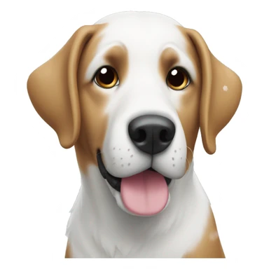 Dog in the snow sticker